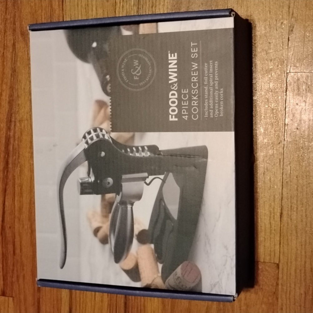 X-001 Food & Wine 4-Piece Corkscrew Set